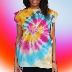 Vibrant Tie-Dye Sleeveless Top